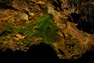 Green in a cave