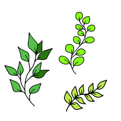 Vector children's design for postcard banners.Funny spring flowers