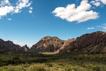Scenic mountain landscape in Big Bend National Park