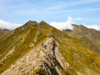 landscape with sky, Buda Ridge, Fagaras Mountains, Romania 