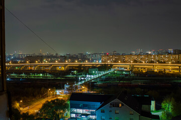 Fototapeta premium street photo. urban night landscape