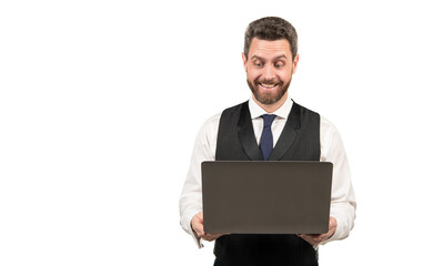 programmer man use pc. entrepreneur. agile business. professional network administrator