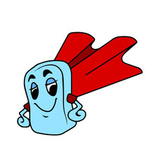 Vector children's design for postcard banners.a set of items for treatment