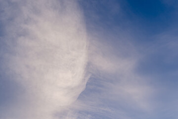 Fototapeta na wymiar Dark blue clouds in the sky.