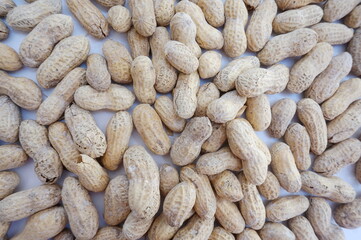 Background of Roasted Peanuts in Shells