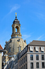City view from the tower of the Frauenkirche, Dresden, Germany