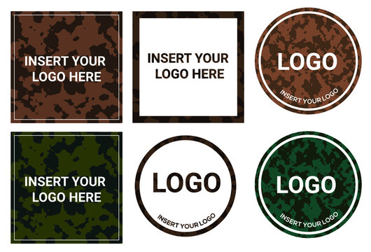 Vector template set: Insert your logo here