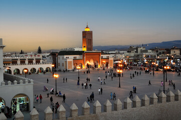 Place Bab Sidi Abelouahhab in Oujda east of Morocco