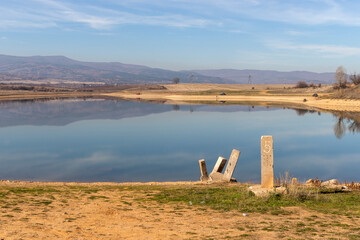Amazing view of Drenov Dol reservoir, Bulgaria