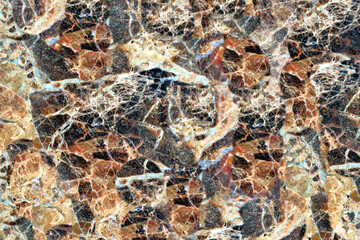 Marble tiles from natural stone of red shades, texture of wall and floor cladding, background