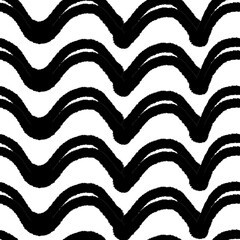 Vector black wavy lines pattern design. Childlike Imperfect uneven styling. Great for fashion, textiles, gift wrap, wallpaper and other surfaces such as home decor.Suitable for kids baby fabric design
