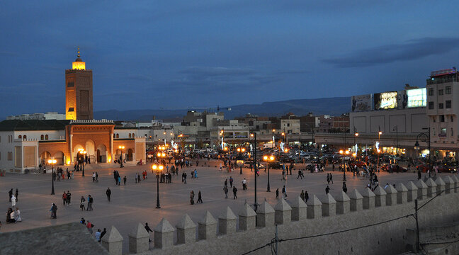 Place Bab Sidi Abelouahhab in Oujda east of Morocco