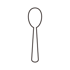 spoon line icon vector illustration sign