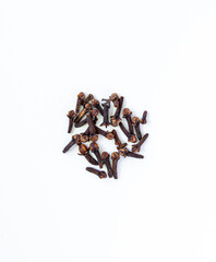 dry cloves isolated on white background. High quality photo