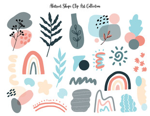Modern Abstract Shape Clip Art Collection