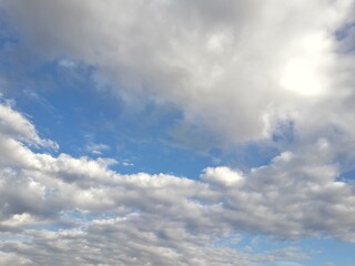 blue sky with clouds