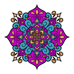 Mandala ornamental round lace ornament