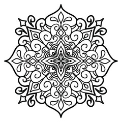 Mandala ornamental round lace ornament