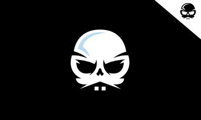 Skull House Logo Design Vector