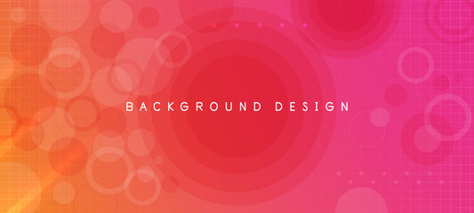 Red purple gradient minimal vector background with dotted and circle shape. Abstract halftone textured backdrop for banners, presentations, business templates