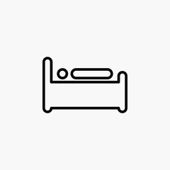 Sleep, nap, rest line icon, vector, illustration, logo template. Suitable for many purposes.