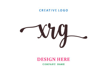 XRG  lettering logo is simple, easy to understand and authoritative