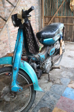 Old Motorcycle owned by Villager