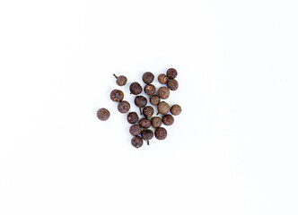 black pepper isolated on white background. High quality photo
