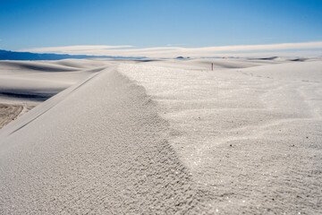Sparkling Sand on Edge of Gypsum Dune