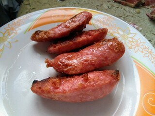 fried sausage