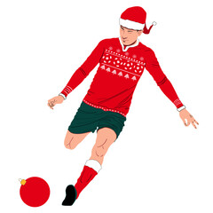 futbolista navideño © cheo