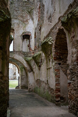 Fototapeta na wymiar Walls of the old castle.