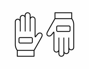 Fototapeta premium pair of gloves vector icon