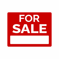 for sale sign vector icon template
