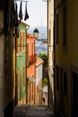 Traditional picturesque alley in the city of Porto