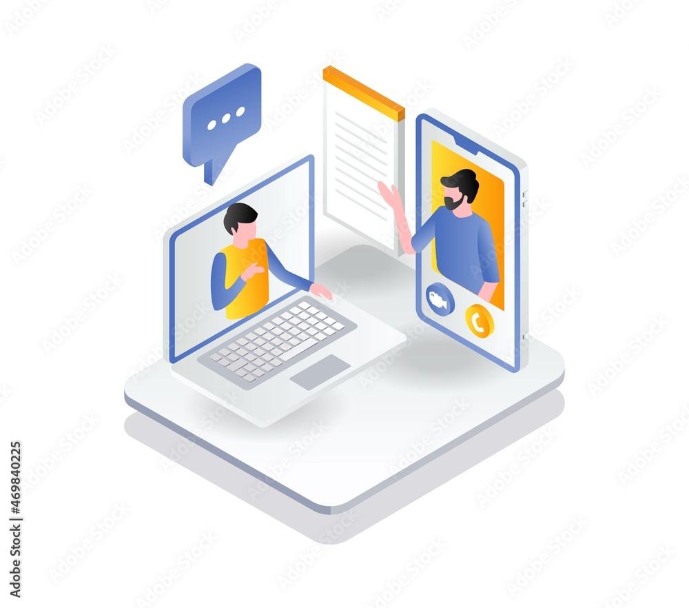 Poster learn and online courses with smartphone