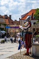 A guard in the old town of Sandomierz.