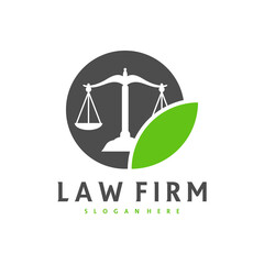 Justice Leaf logo vector template, Creative Law Firm logo design concepts