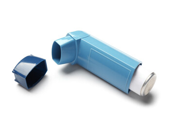 Modern inhaler isolated on white background