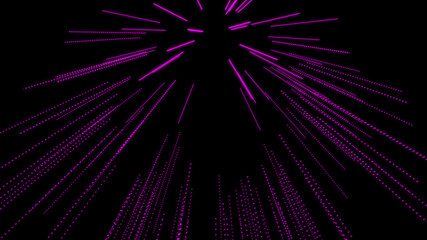 neon abstraction. pink rays on a black background. futuristic screensaver