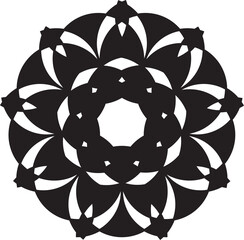 Abstract circle pattern symbol logo
