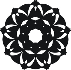 Abstract circle pattern symbol logo