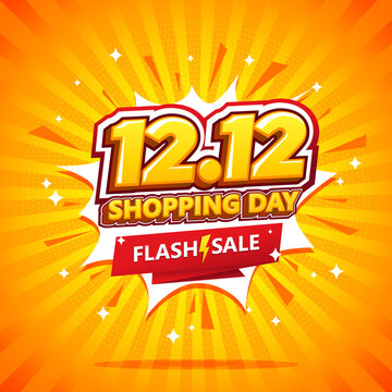 1212 Shopping Day Vector