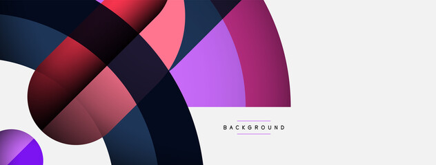 Obraz premium Trendy shapes, color minimal design composition, lines and shadows for wallpaper banner background or landing page