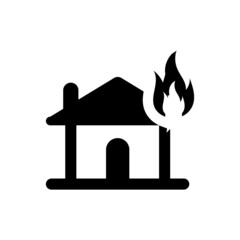 Explosion fire home icon