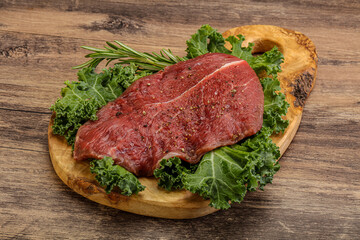 Raw beef steak for grill