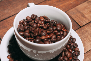 a cup of coffee freshly brewed beverage close-up food