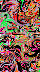 Abstract Liquify Liquid Liquified Background Colorful Effect Unique Multicolor