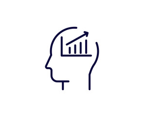 Line Strategy icon isolated on white background. Outline symbol for website design, mobile application, ui. Strategy pictogram. Vector illustration, editorial stroсk. 