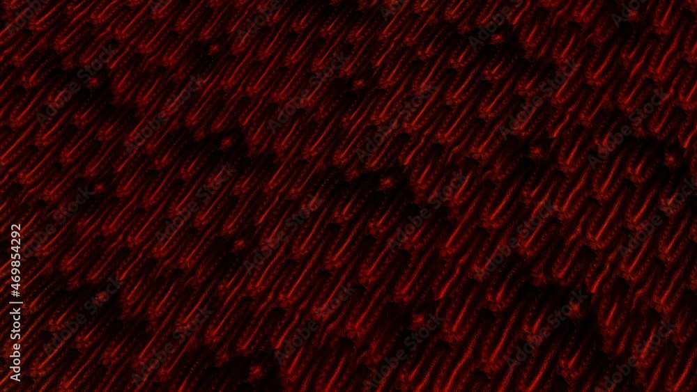 Poster abstract animated red-black background. deforming wave surface. looped screensaver. 3d render